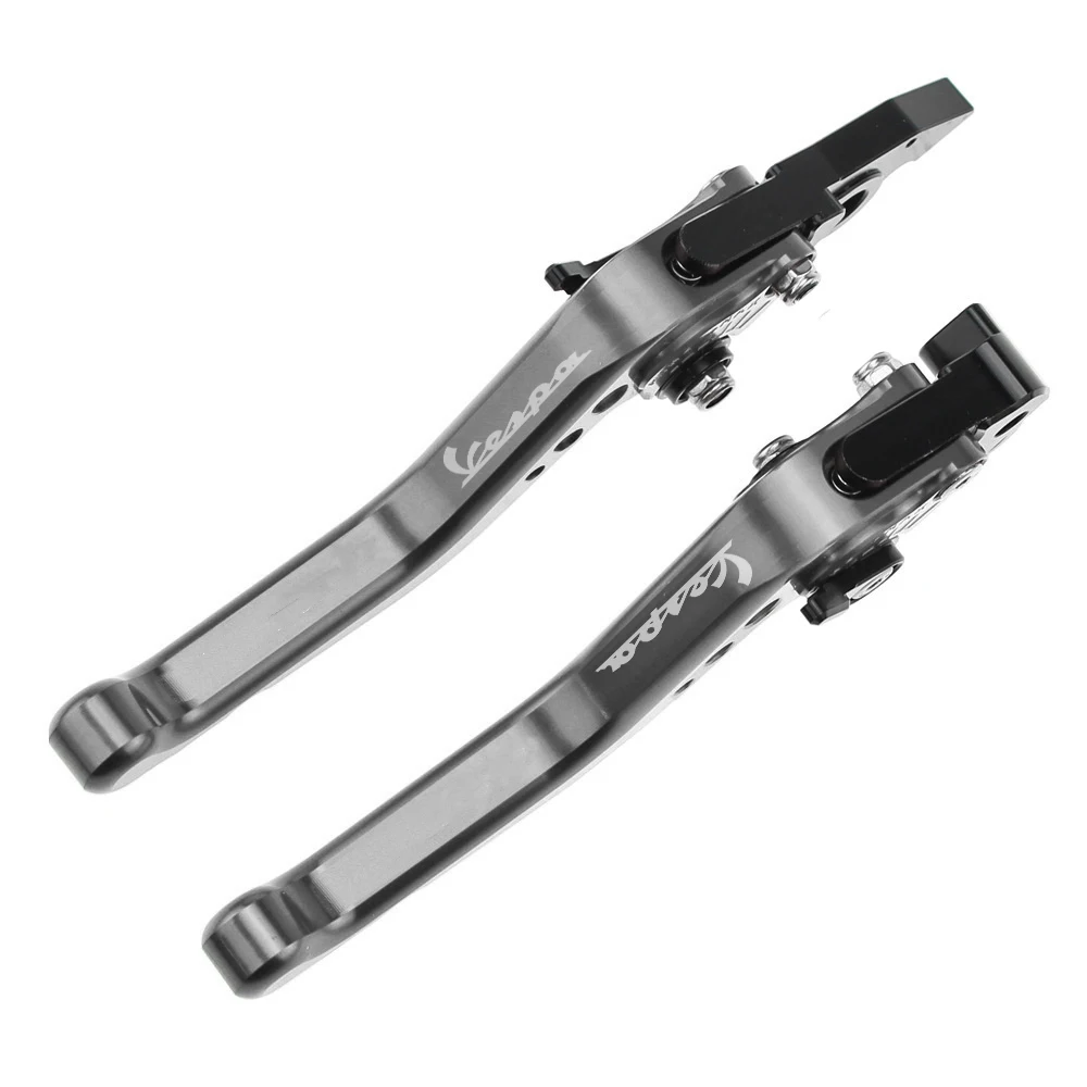 titanium MTKRACING для Vespa Granturismo 125/200 GTS 125/250 S125/S250 2003- ЧПУ Короткие тормозные рычаги сцепления для мотоцикла - Цвет: titanium