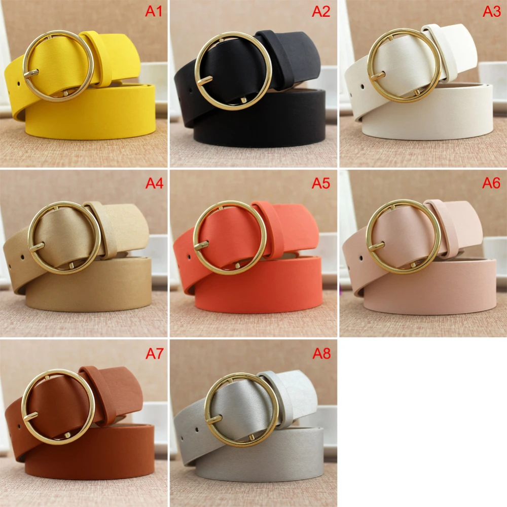 Пояс широкий женский с круглой пряжкой|Женские ремни| |