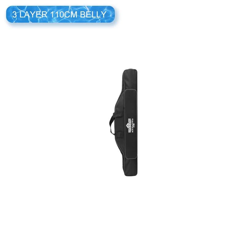 3 Layer 110cm Belly Утолщенная уличная 2/3 слойная сумка для рыбалки, водонепроницаемая сумка для рыболовных снастей, сумка для удочки, сумки для хранения, для ловли карпа, XA140G - Цвет: 3 Layer 110cm Belly