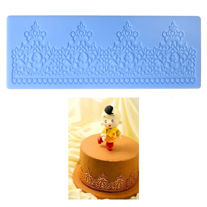 Delidge 1 шт. кружева силиконовые формы торт DIY помадка Cupecake украшения инструменты формы шоколада для кухни выпечки евпореей шаблон