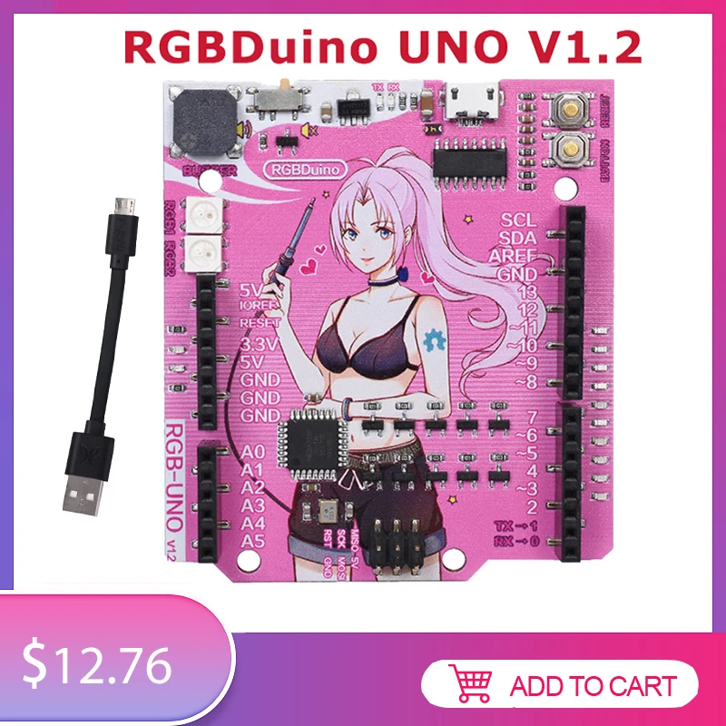 Rgbino UNO V1.2 Jenny Development Board ATmega328P CH340C VS Arduino R3 Upgrade For Raspberry Pi 4 3B | Компьютеры и офис