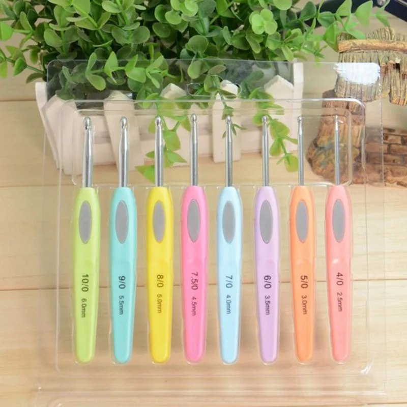 9 шт./компл. 2019 спицы для вязания крючком свитера аксессуары шитья Haaknaalden DIY ручной