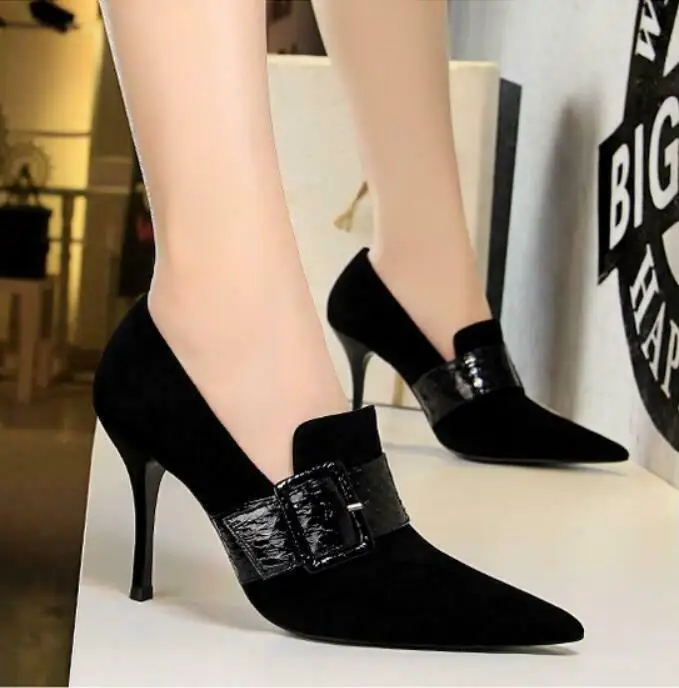 

Women Pointed Toe Ankle Boots Stiletto Pumps High Heels Ladies Slip On Shoes