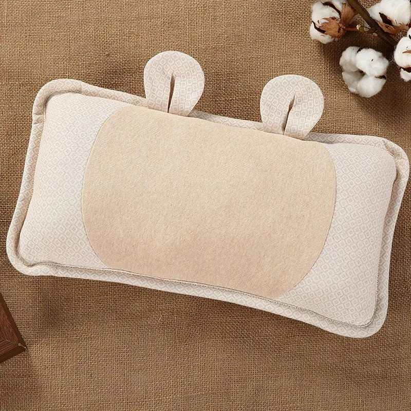 

Baby Pillow Natural Color Cotton Baby Infant Shaping Pillows Removable Pillowcase Nursing Pillow for Head Protection Baby Room