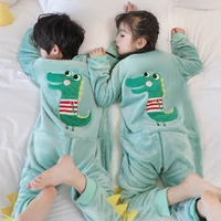 kids winter one piece pajamas dinosaur sleepwear for boys girls pajamas baby costume kids toddler sleepwear jumpsuit