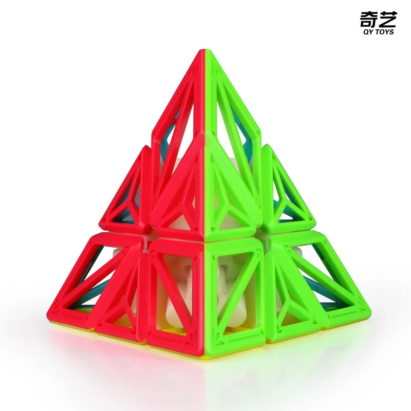 

QiYi DNA пирамиды 3x3x3 магические кубики 3x3 Пирамида Нео скоростной извивающийся пазл головоломки Развивающие игрушки для детей