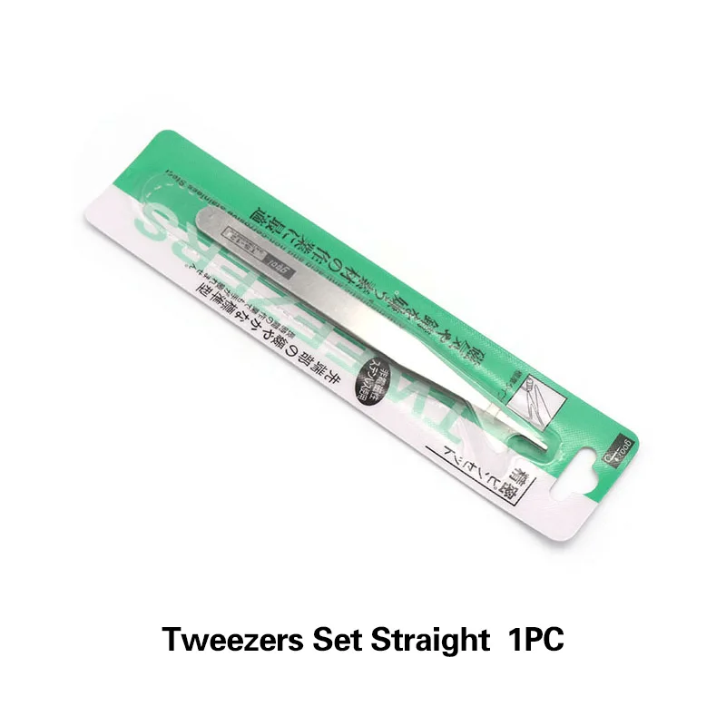 Tweezer Straight 1pc Горячая Распродажа Пинцет из нержавеющей стали прямой рот и Изогнутый Рот драгоценный камень Клип Инструменты для украшения DIY Инструменты - Цвет: Tweezer Straight 1pc