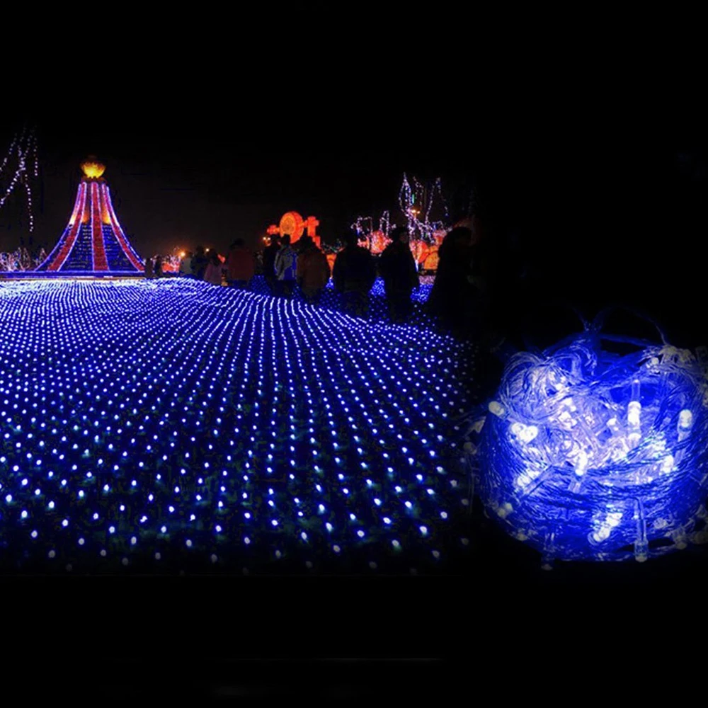 Рождественская гирлянда светодиодная в виде сетки для Дня святого Валентина