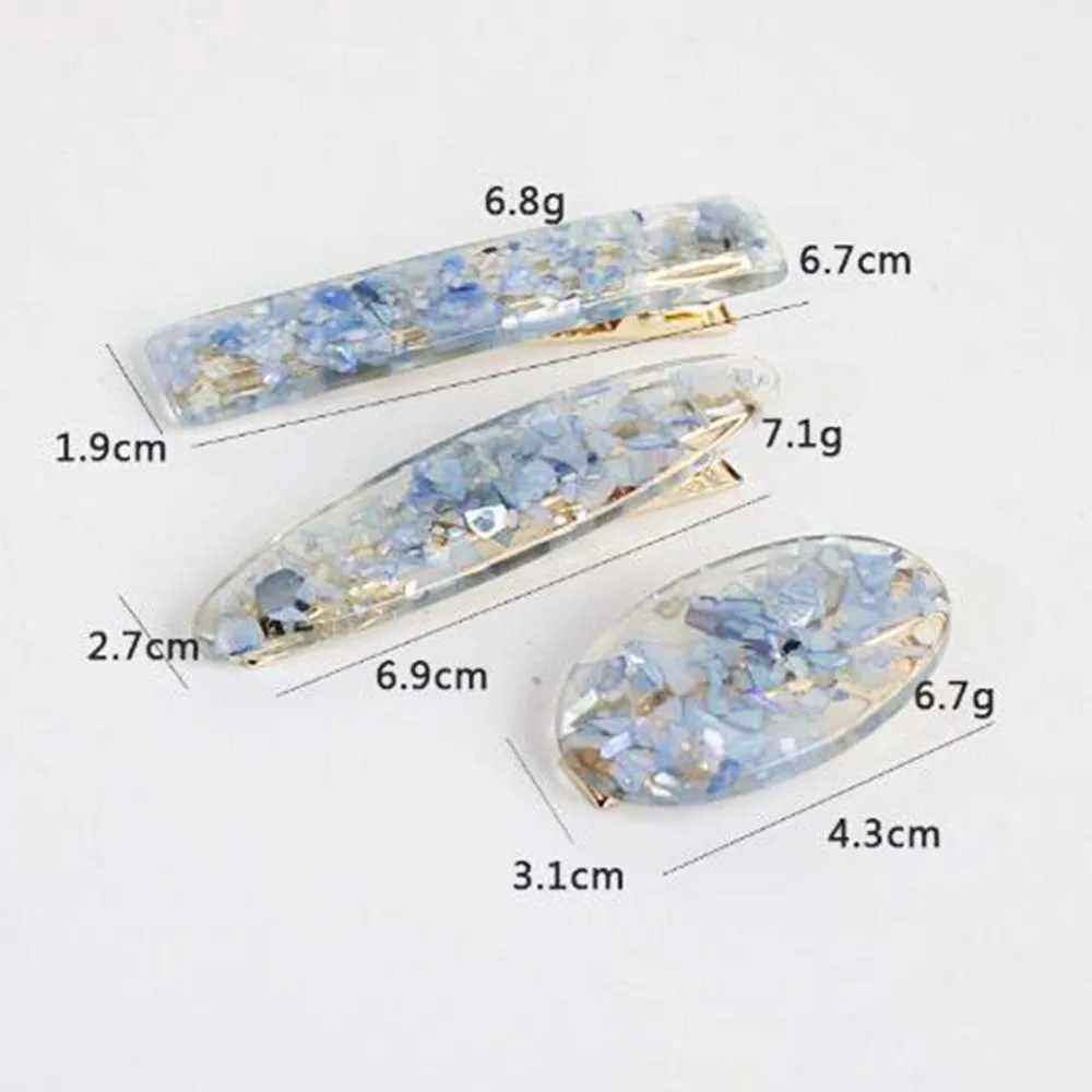 

1pc New Women Girls Elegant Colorful Acrylic Geometric Hair Clip Sweet Hairpins Headband Barrettes Fashion Hair Accessories