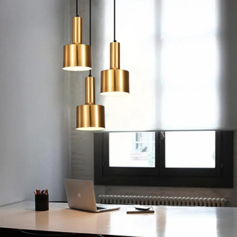 Скандинавский Золотой Бронзовый подвесной светильник подвесные светильники в