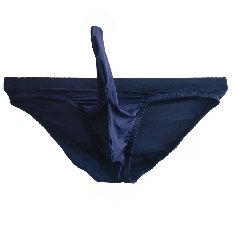 Мужские трусы брифы с мешочком для пениса черные дышащие в форме слона