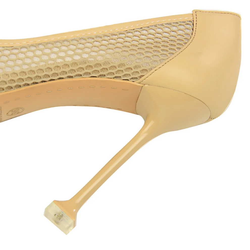 2020 женские туфли на высоком каблуке 9 5 см сетчатые открытые туфли-лодочки День