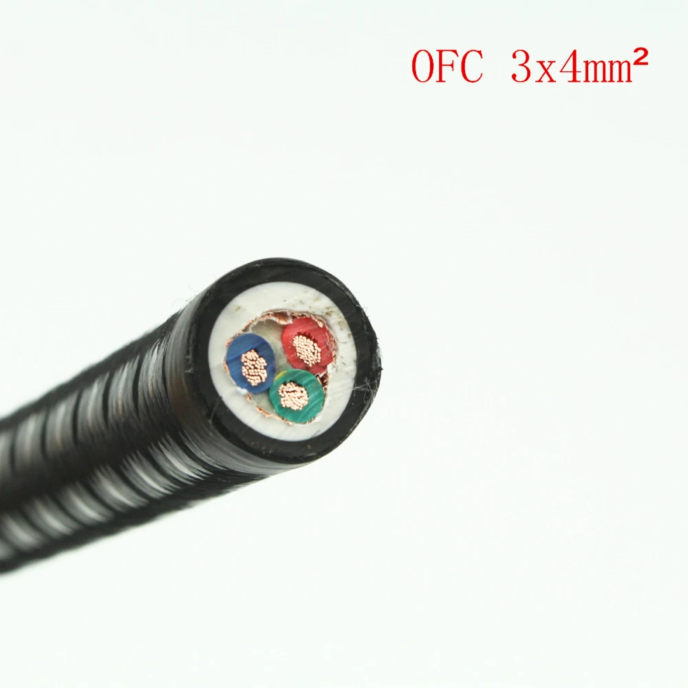 Лихорадка из бескислородной меди Мощность Шнур кабель питания Hi Fi для аудио