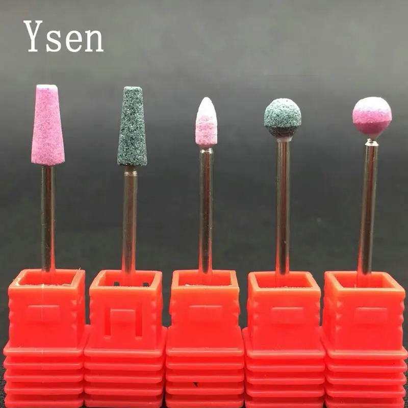 

1 Pcs Corundum Drill Ceramic Stone Nail Drill Bit 3/32" Korund Burr Bits For Manicure Drill Accessories Nail Beauty Tool Mills