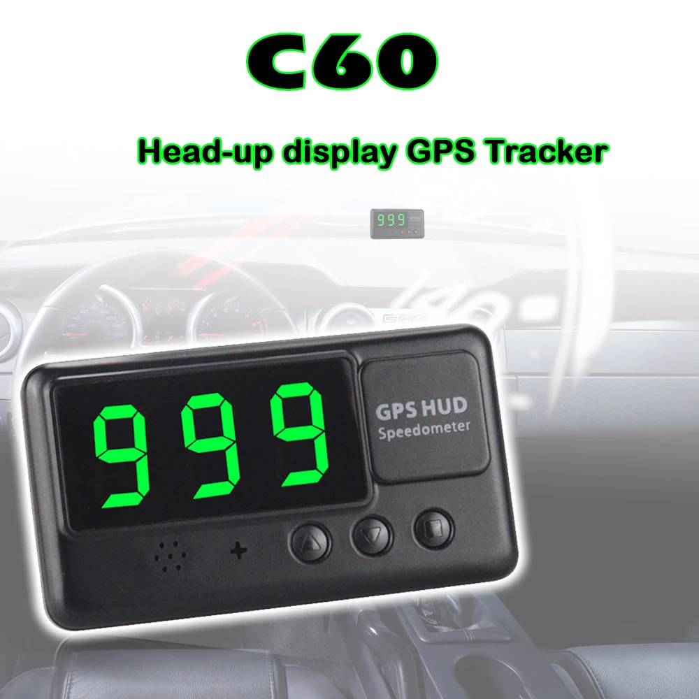 Автомобильный HUD GPS-спидометр индикатор на лобовом стекле цифровой автомобильный