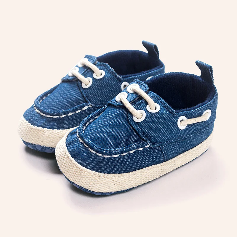 

Spring and Autumn New Denim Style Infant Soft-soled Comfortable Toddler Shoes 0-18M Baby Boys Casual Breathable Walking Shoes