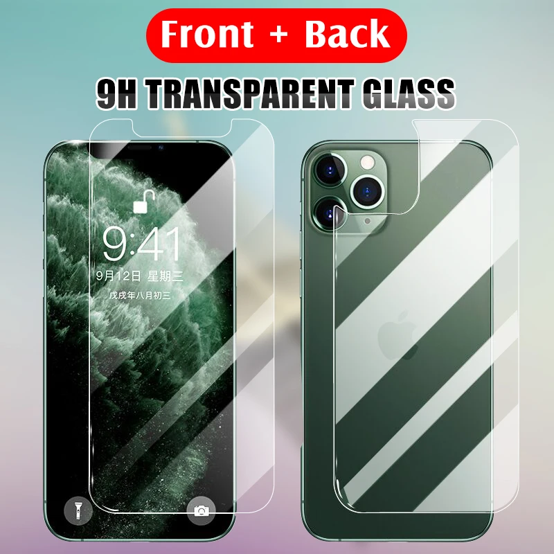 Защитное стекло 9H закаленное для IPhone 11 Pro/XR/X/XS Max/8/7/6/6s Plus|Защитные стёкла и плёнки