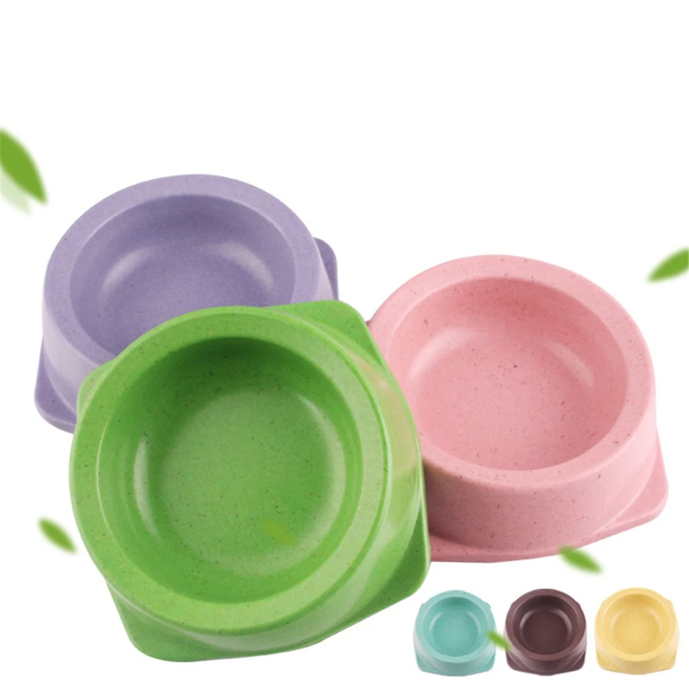 

Pet Feeding Dish Eco-friendly Bamboo Fiber Dog Single Bowl Cat Dogs Water Food Bowls Drinking Bowl Puppy Kitten Feeder