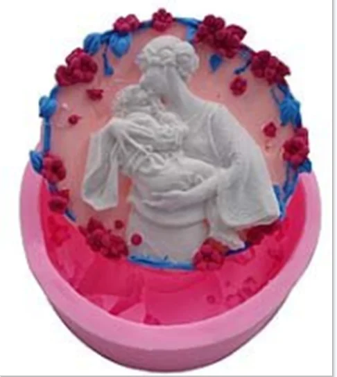 

Mother's Love Silicone Mold Fondant Candle Resin Aroma Stone Ornaments Soap Mold Pastry Cupcake Decorating Kitchen Accessories