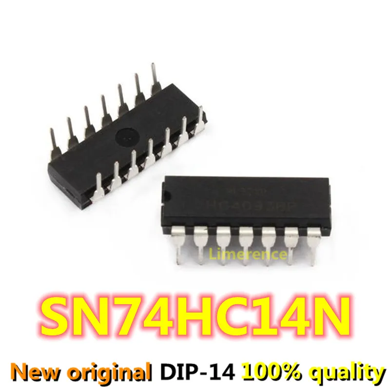 10 шт. SN74HC14N DIP-14 SN74HC14 DIP 74HC14N DIP14 74HC14 новая и оригинальная интегральная схема