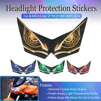 headlight sticker for kawasaki z750 z1000 z 750 1000 2007 2010 motorcycle 3d front fairing transmission head light protection