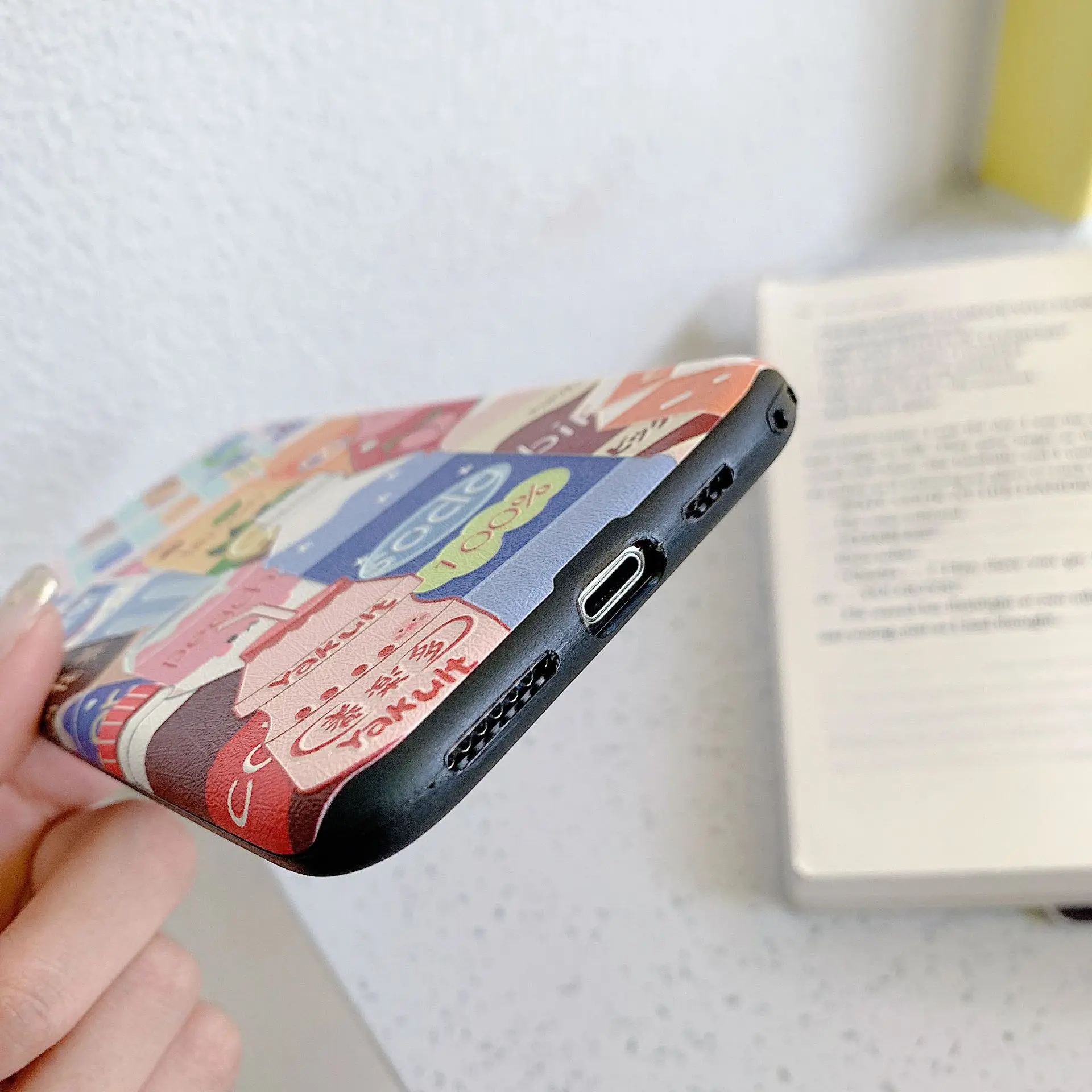 Kawaii японский напиток персиковая иллюстрация чехол для iPhone X Xsmax XR Xs 7 Puls 6 6S 8 Чехлы