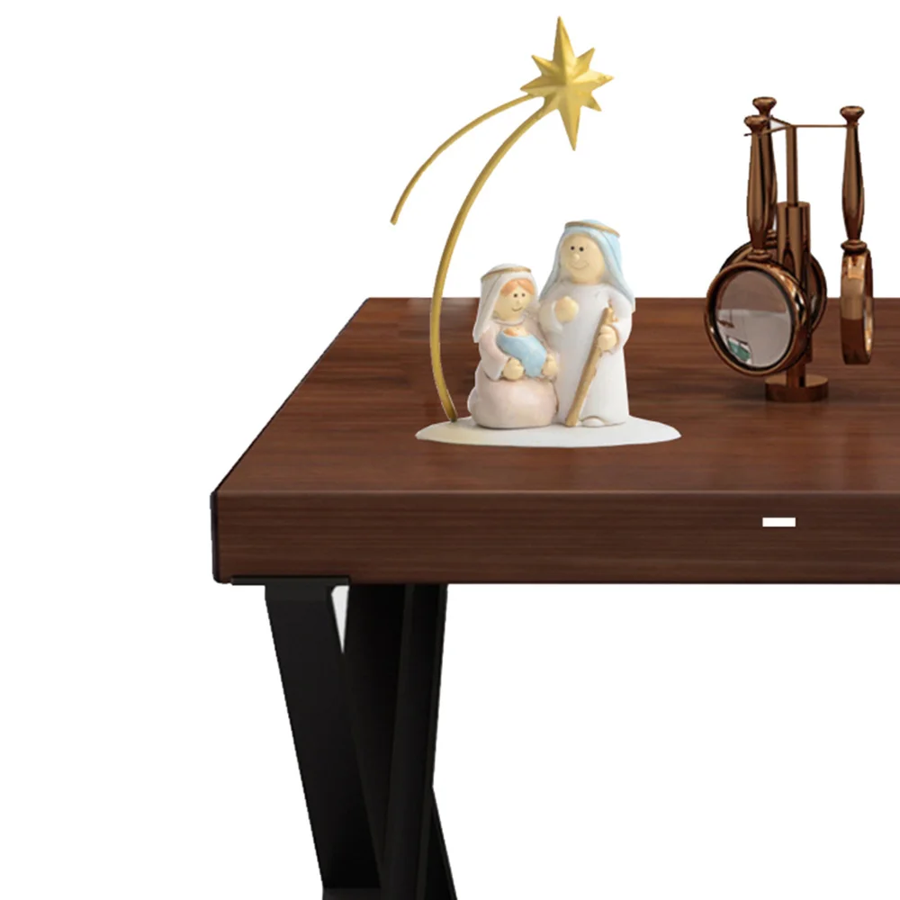 

1Pc Creative Nativity Desk Ornament Desktop Xmas Home Small Table Decoration