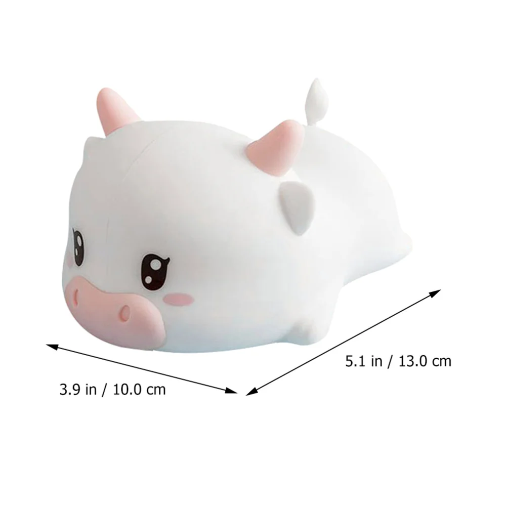 

1pc Cartoon Cattle Shape Night Light Atmosphere Mood Bedside Night Lamp