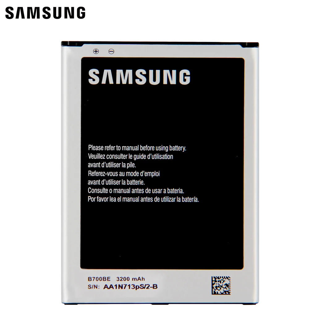 Samsung оригинальный запасной аккумулятор B700BC B700BE для Galaxy Mega 6 3 8GB I9200 аутентичный