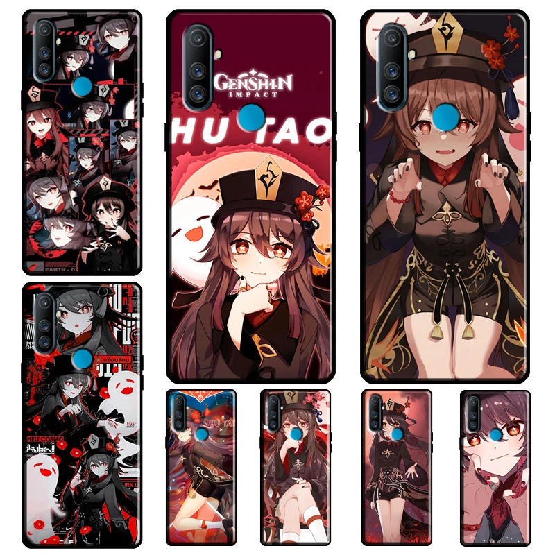 Чехол Hu Tao Genshin Impact мультяшный для Realme 8 Pro Q3 6 7 C3 C11 C21 GT Neo чехол OnePlus 9 7T 8T Nord|Бамперы| |