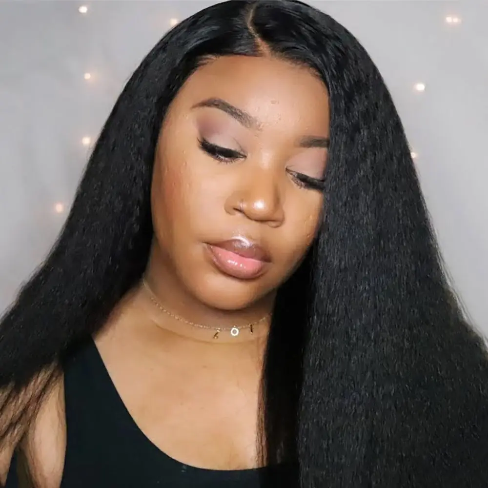 Бразильские курчавые искусственные волосы Uneed для черных женщин 4x4 парик на сетке