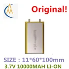 Производитель для 1160100-10000 мАч мА зарядное устройство сокровище мобильный источник питания цифровой полимерный литиевый аккумулятор