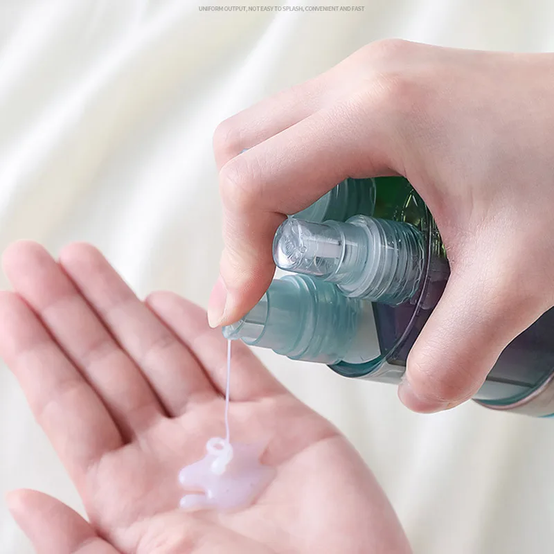 Портативный прозрачный шесть в одном косметический крем и набор для розлива