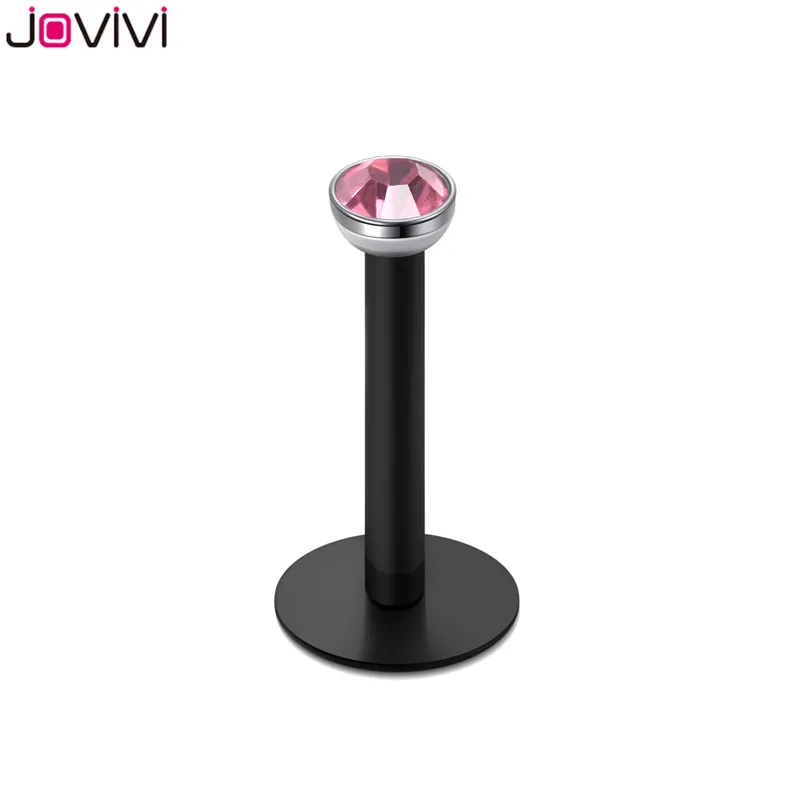 Jovivi Горячее предложение 10 шт 16Ga Перцовый Лабрет для губ кольцо Пирсинг Langue язык