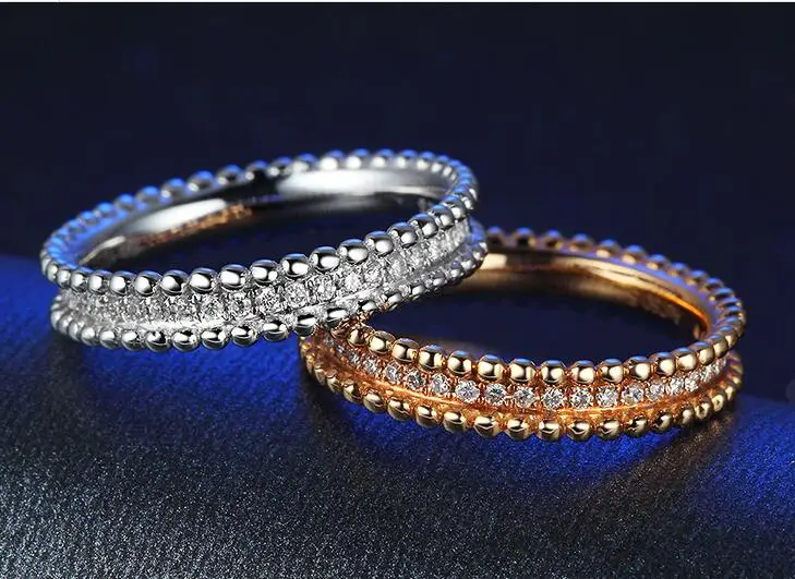 

YBB202 925 Sterling Silver zircon ring wedding birthday gift for couples