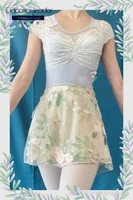 ballet skirt embroidered double layer embroidered womens dance skirt gymnastics practice skirt adult ballet lyric skirt
