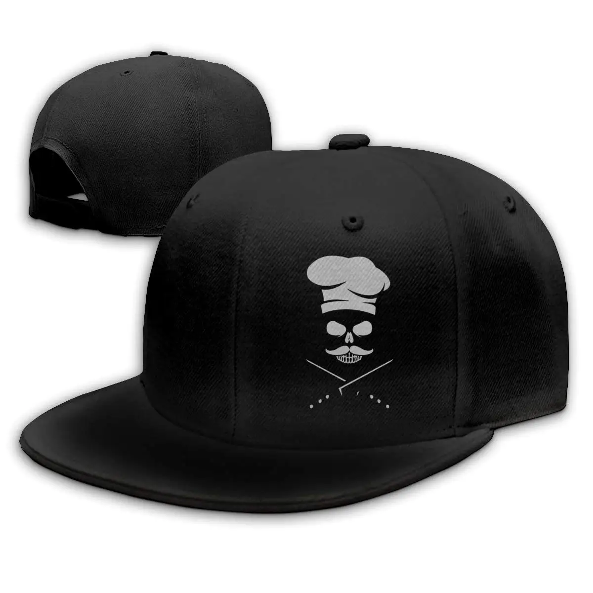 TSDFCSkull Cook усы Snapback плоские бейсболки мужские черные|Мужские бейсболки| |