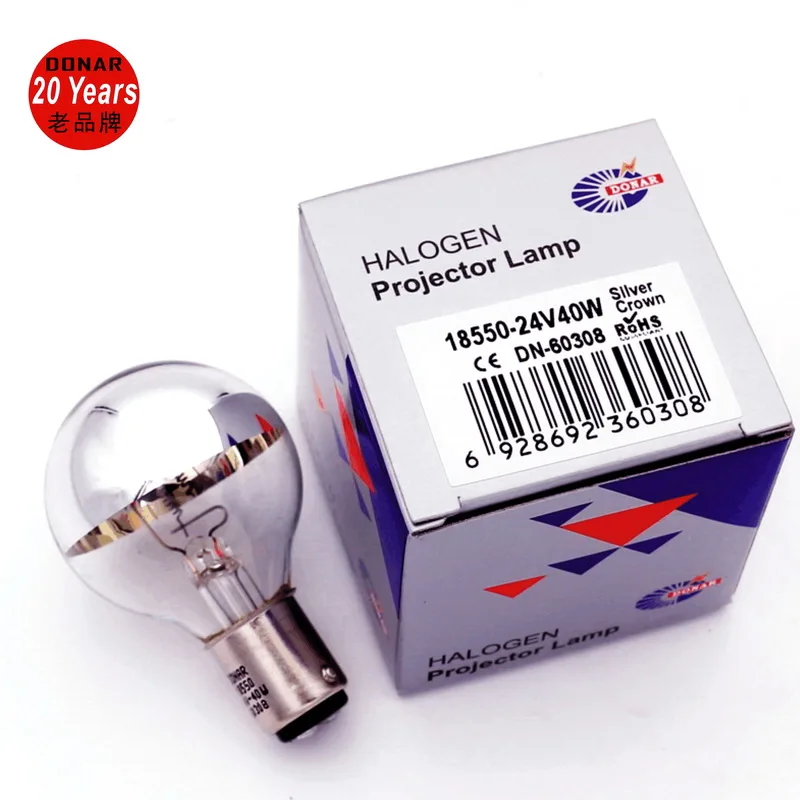 DN-60308 18550 24V 40 Вт BA15d двойной контакт Серебряный первоклассный подсвечник из