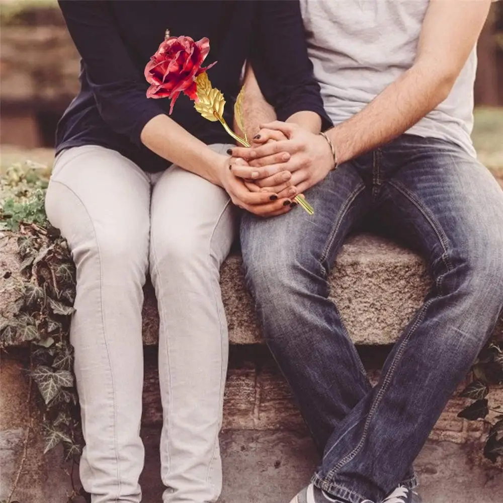 Подставка в форме сердца из 24-каратной Золотой розовой фольги уникальные подарки