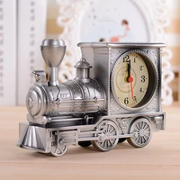 vintage home clock fashion personalized golden retro steam train motorcycle model bedroom desk alarm clock best gifts