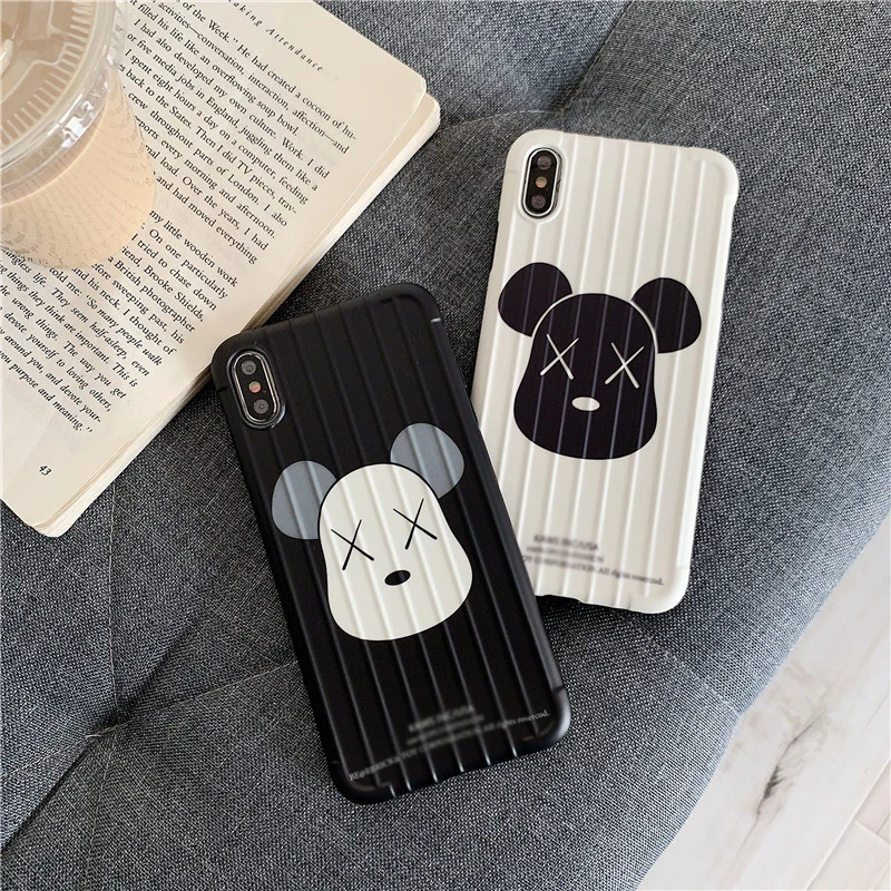 Kaw Bear стерео мягкая оболочка Защитная силиконовая крышка для iPhone 11 Pro Max Чехол 7 8 Plus