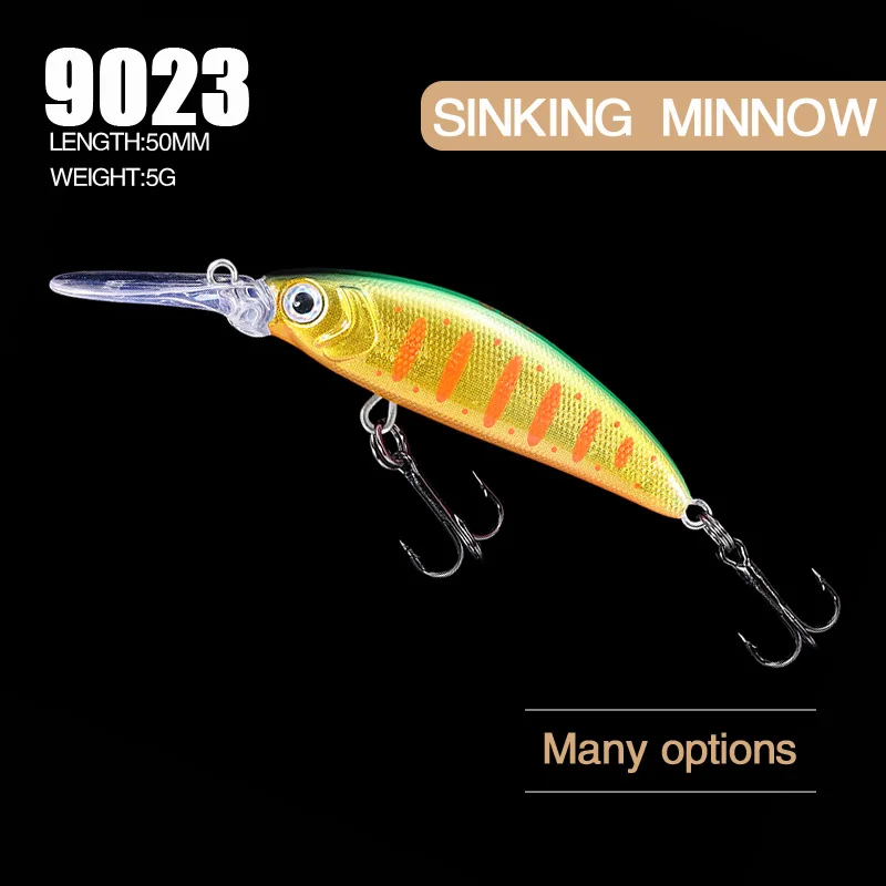 Fangbait и сукари 50SS Minnow 50 мм 5g опускается на дно рыболовные приманки глубина