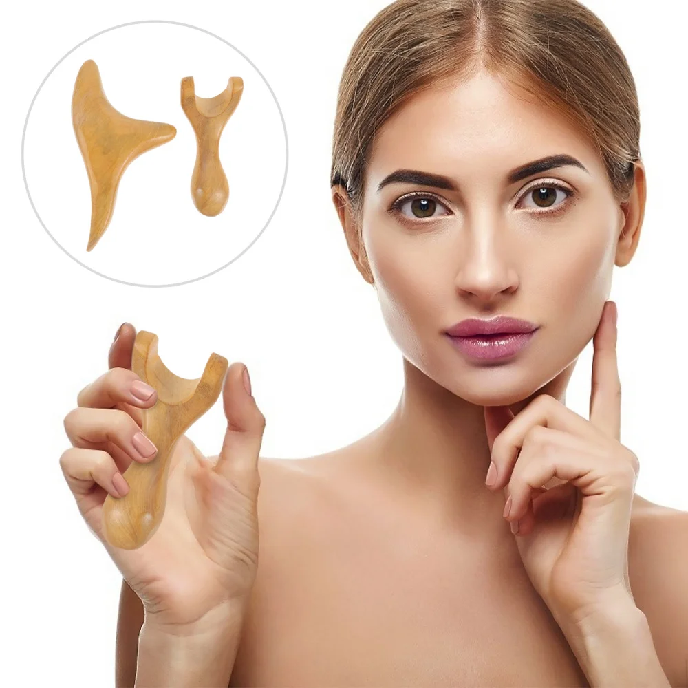 

2Pcs Wooden Boards Wood Scraping Boards Beauty Boards Kit