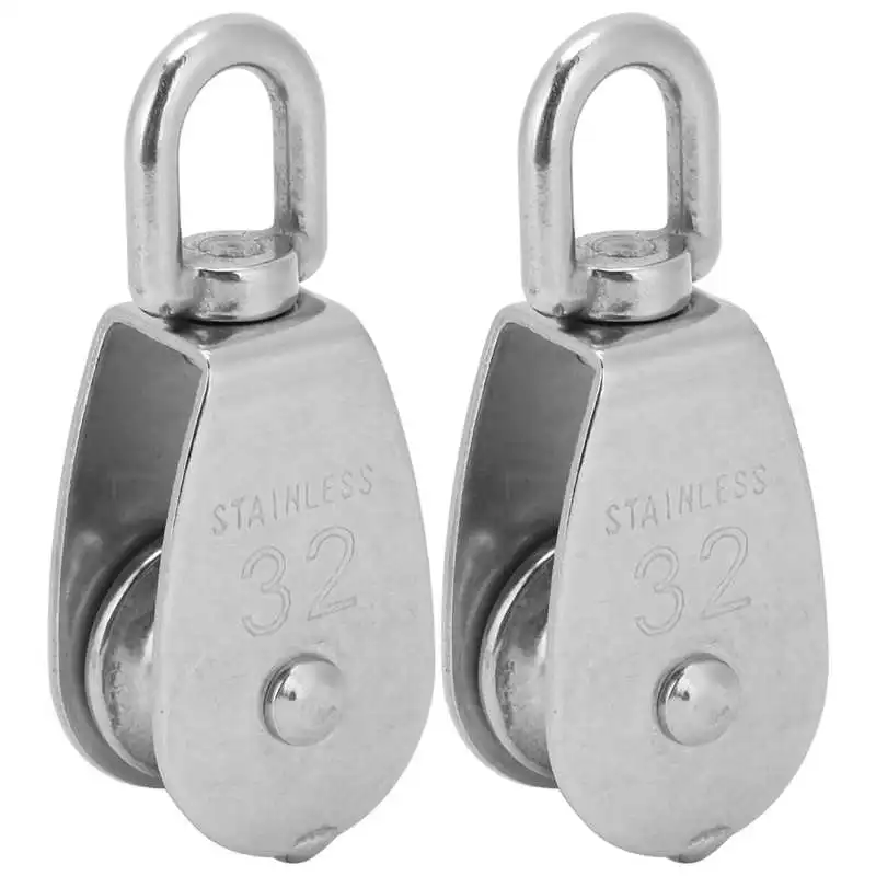 Блок одношкивный со стопором. Блок для троса одинарный с вертлюгом 20мм. (3/4") с вертлюгом. Блок одинарный металлический 50мм с вертлюгом. Блок нержавейка.