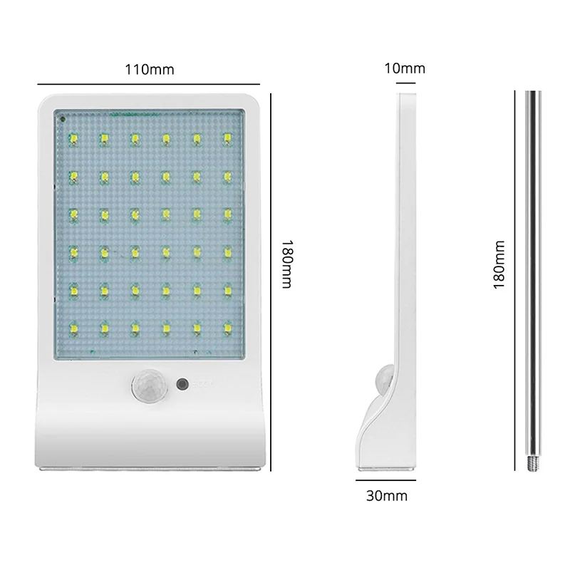 

36/48 LED Solar Light Outdoor Solar Lamp PIR Motion Sensor Wall Light Waterproof IP65 Outdoor Garden Light