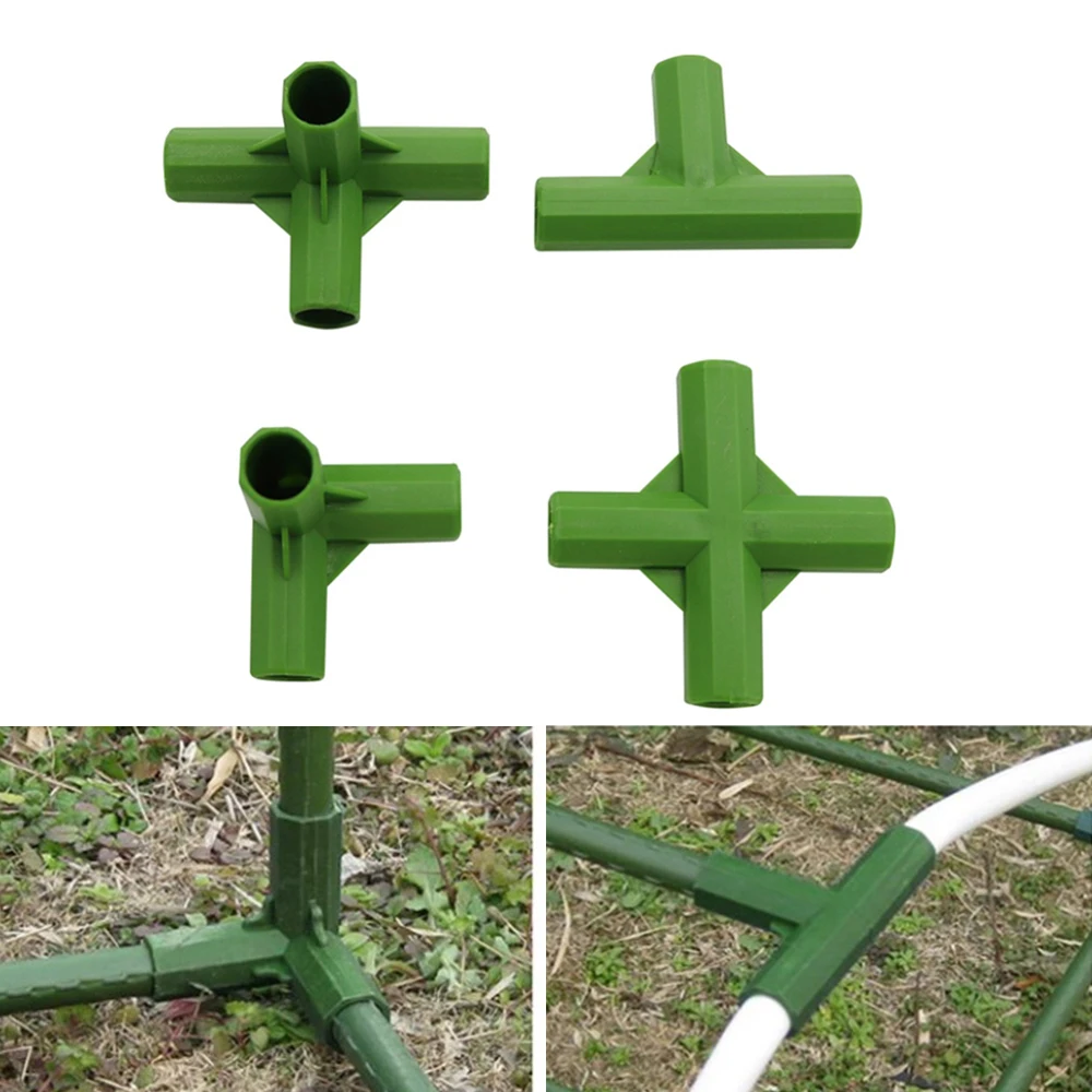 

12 шт., пластиковые Угловые коннекторы для теплиц, 11 мм