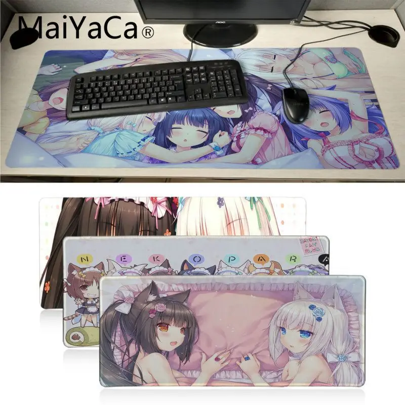 

Maiyaca Chocola Nekopara gaming mouse pad Animation Lovely Girls Hot Anime Games Pattern So Cute Anime Girls Cat Pc Table Mat