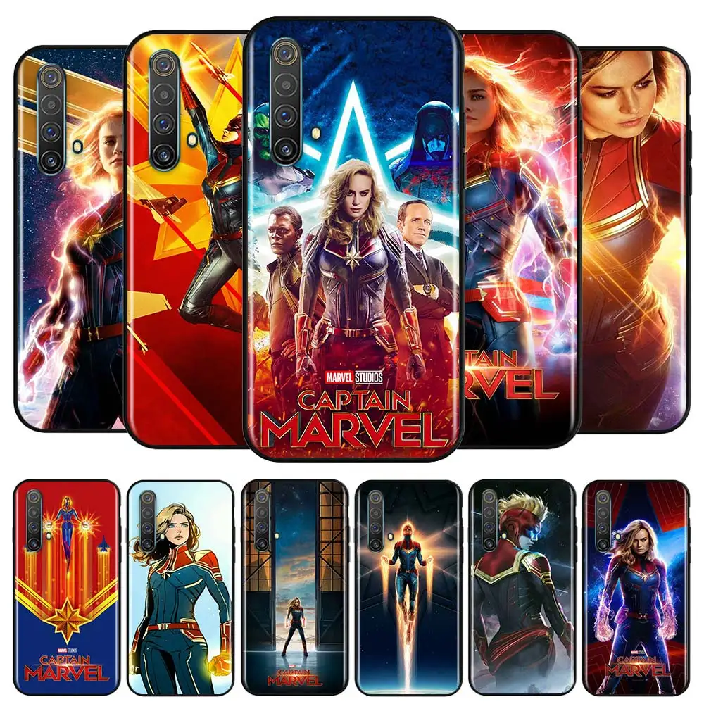 

Marvel Avengers Super Hero Captain Marvel For OPPO Realme C17 C12 7i 8i Q3 8 C15 Narzo 20 30 A 7 6 5 2 C11 C3 Pro Phone Case