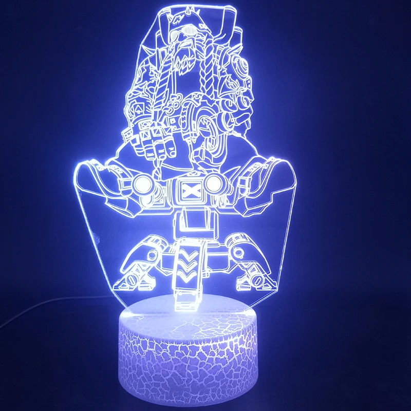3d лампа Torbjorn Lindholm Overwatch Game лидер продаж 2019 года светильник с яркой базой для