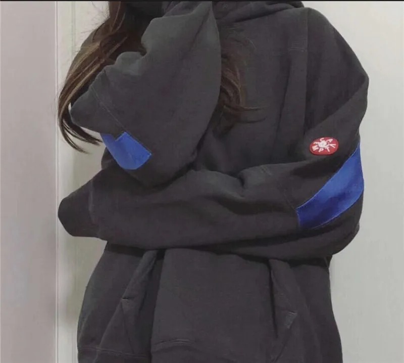 Синяя лента, CAV, EMPT C. E19AW, худи с капюшоном, Ретро стиль, стирается, для пожилых мужчин и женщин, 1:1, высокое качество, CAV, Empt, CAV, EMP, толстовка с капюшоном